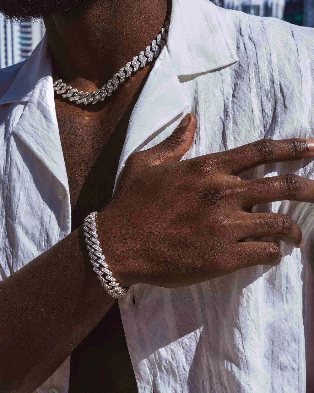 The Deadbolt- VVS ICED OUT Cuban Set